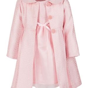 Glitter Dress & Coat Set